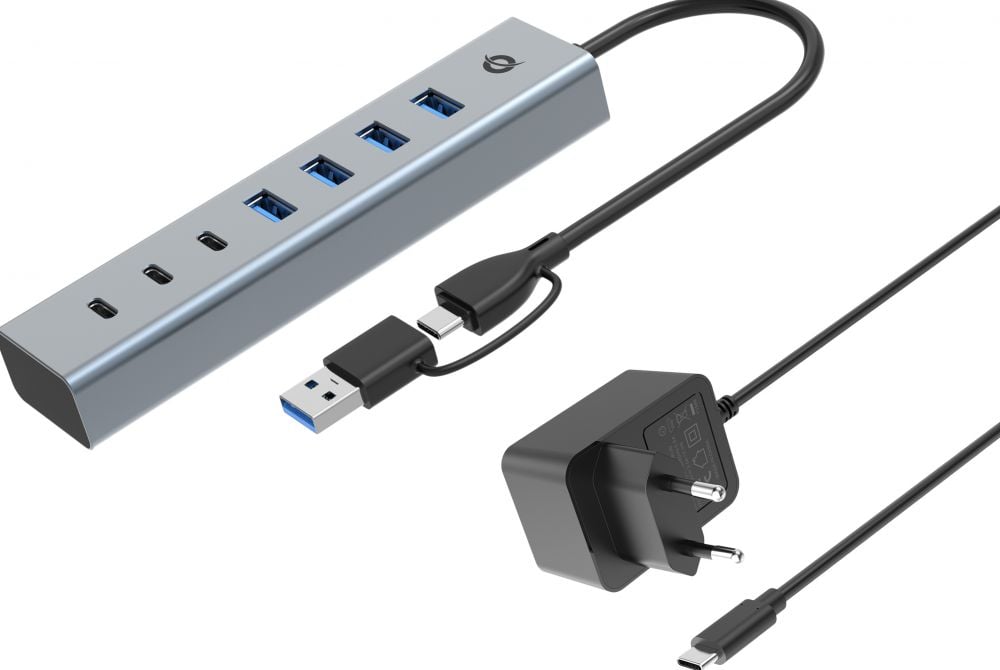 Conceptronic HUBBIES20GP - 7-poorts USB 3.2 Gen 1 hub