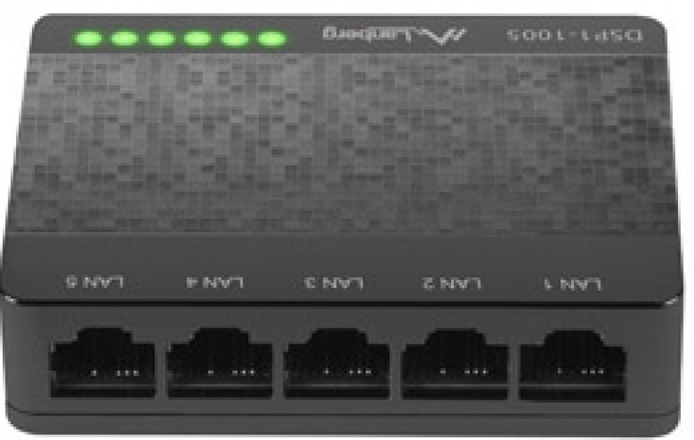 Lanberg Switch DSP1-1005 5X 1GB/S Unmanaged Gigabit Ethernet