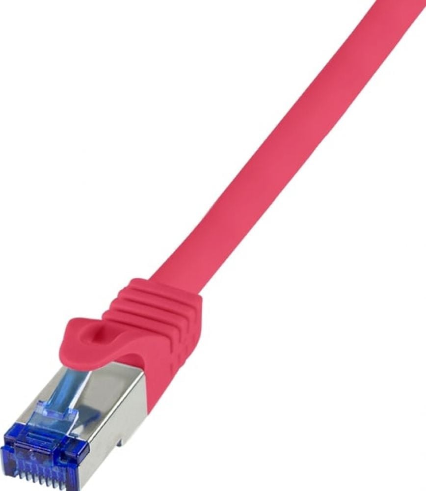 Logilink Patchkabel Ultraflex, Cat.6A, S/FTP, rot, 0,5 m