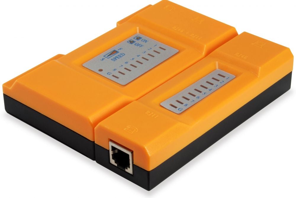 Equip kabel Tester netwerk f. RJ45/RJ11/RJ12 Kabel