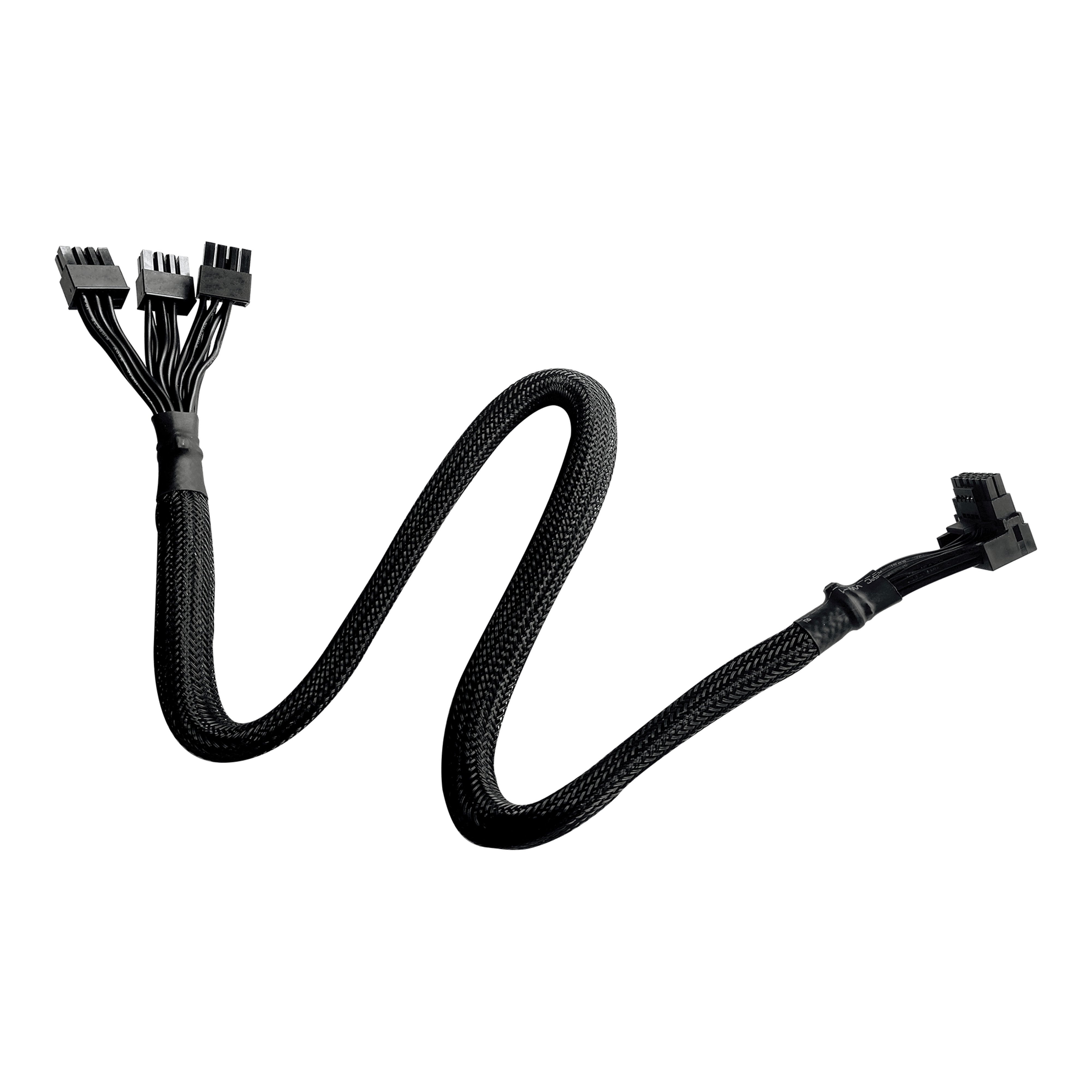 Cooler Master CMA-NFPC16XXBK2-GL, 0,65 m, PCI-E (12+4-pin), 3 x 8-pin, Mannelijk, Mannelijk, Haaks