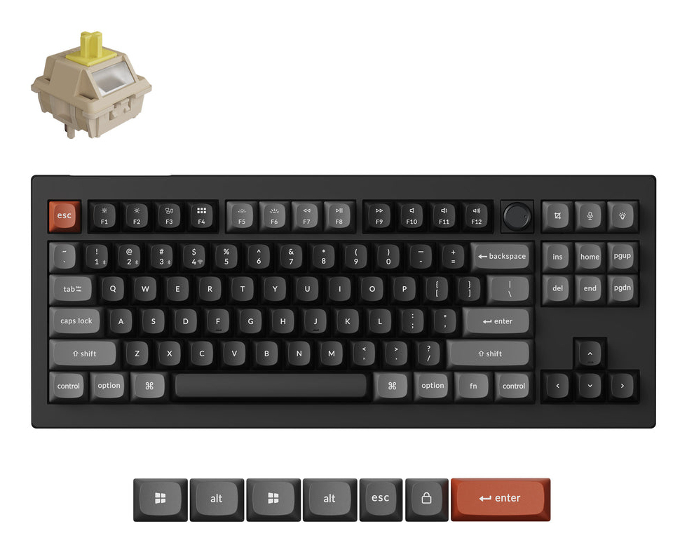 KEYCHRON Keychron V3 Ultra 8K 80% Wireless Hot-Swap RGB - Toetsenbord