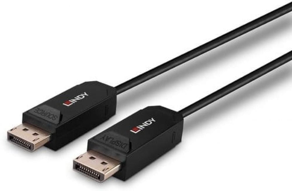 LINDY 30m Fibre Optic Hybrid DisplayPort 2.0 UHBR10 Kabel