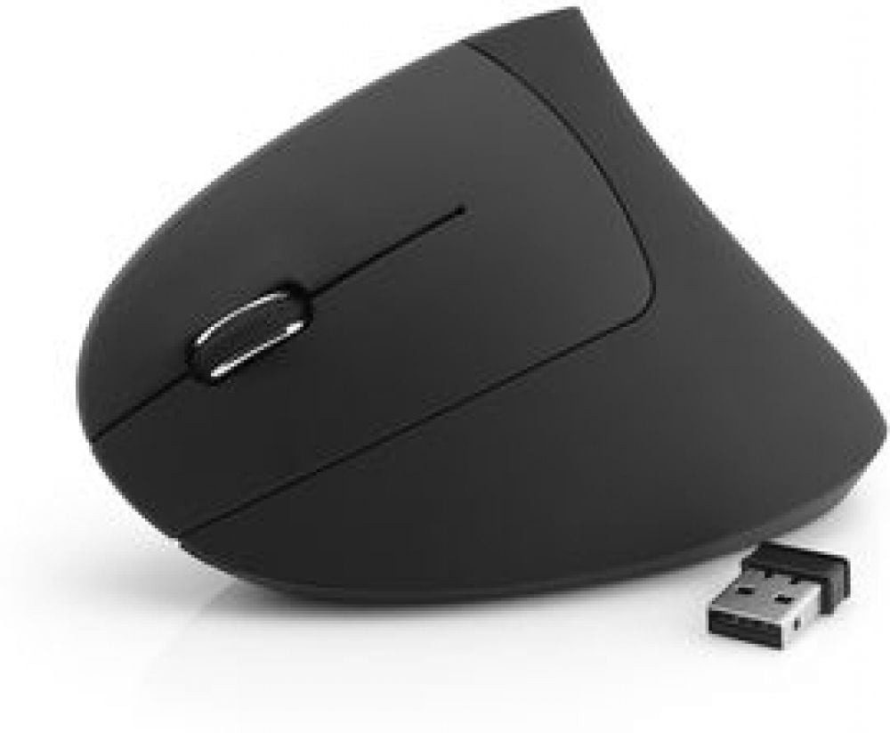 MediaRange muis Wireless Vertical Linkshänder, zwart