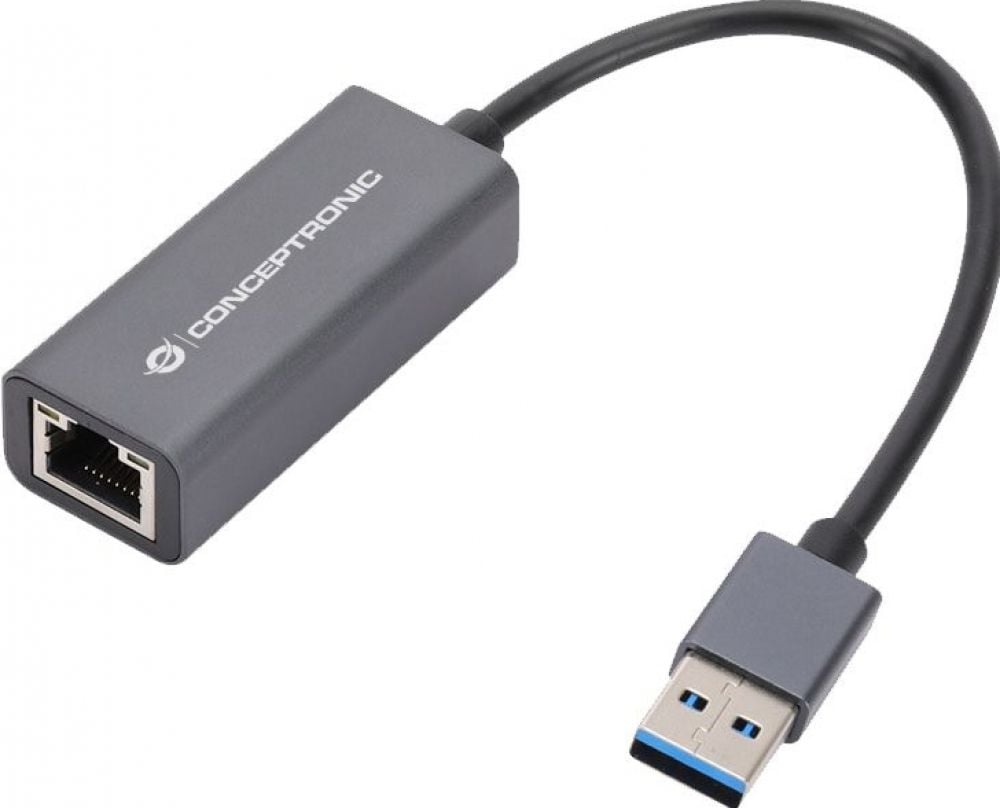 CONCEPTRONIC Gigabit USB Networkadapter 10/100/1000Mbps gr
