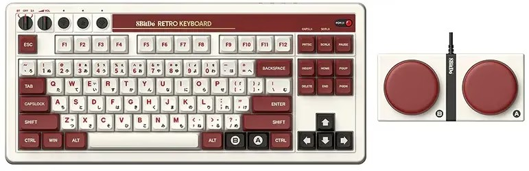 8Bitdo Retro Mechanical Keyboard Fami Edition - Toetsenbord