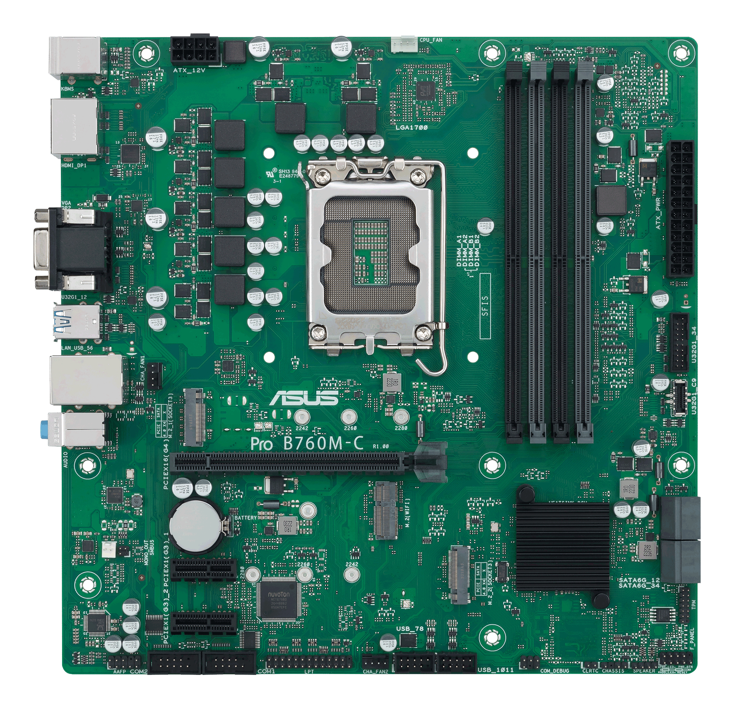 ASUS PRO B760M-C-CSM - Moederbord