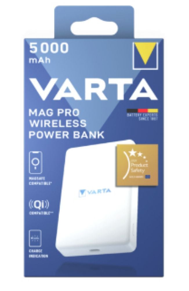 Varta Powerbank MAG PRO WIRELESS 5000mAh USB-C