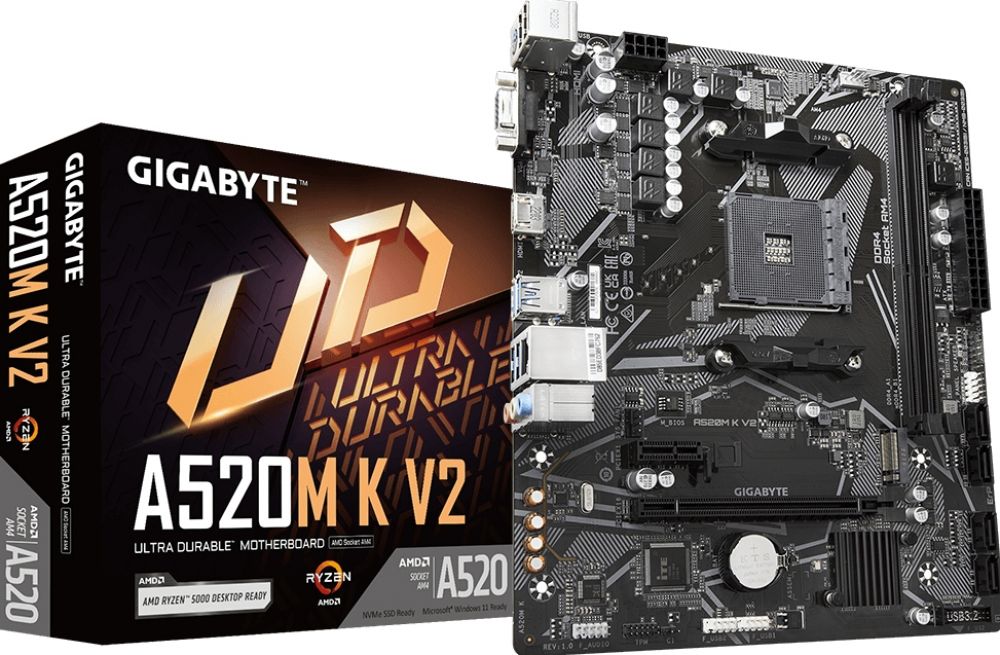 GIGABYTE A520M K V2 - Moederbord