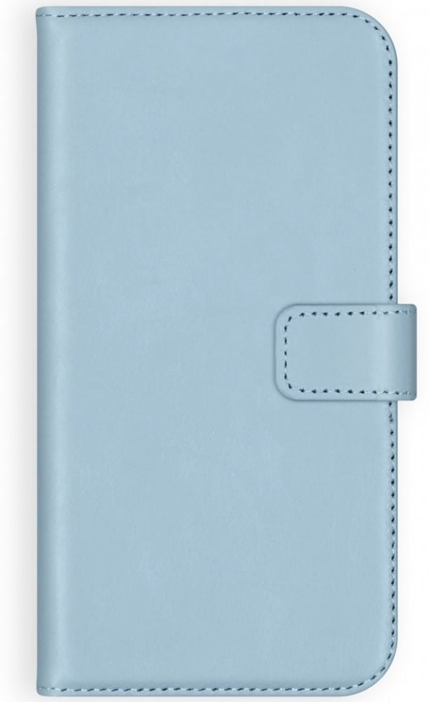 Selencia Echt Lederen Bookcase iPhone 11 - Lichtblauw