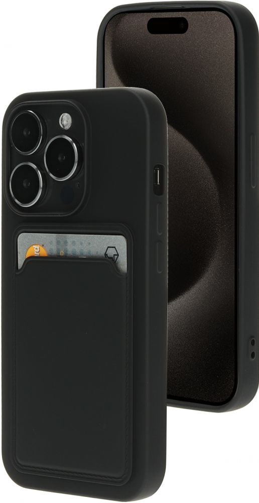 Stevige TPU Case met Kaarthouder en shockproof randen Ontdek de ultieme bescherming voor je smartphone met de TPU Case met Kaarthouder van Mobiparts.