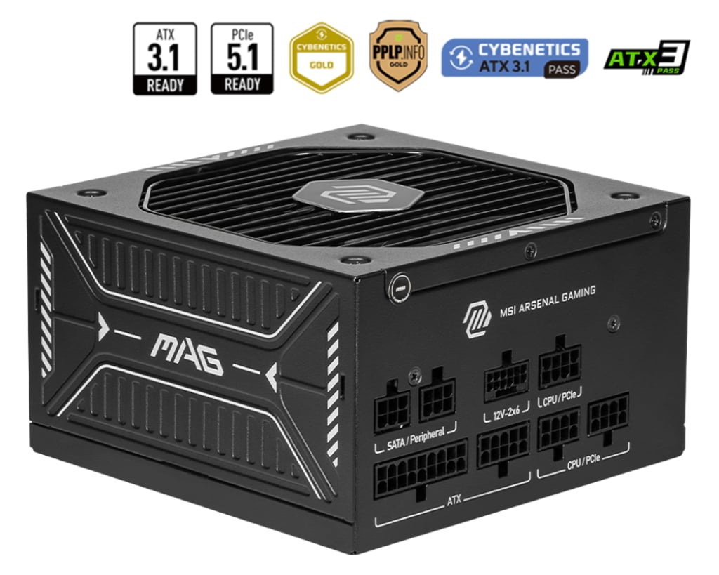 MSI MAG A750GLS PCIE5 - Voeding