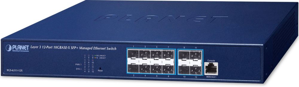 Planet 12-Port SFP+ Managed Switch XGS-6311-12X
