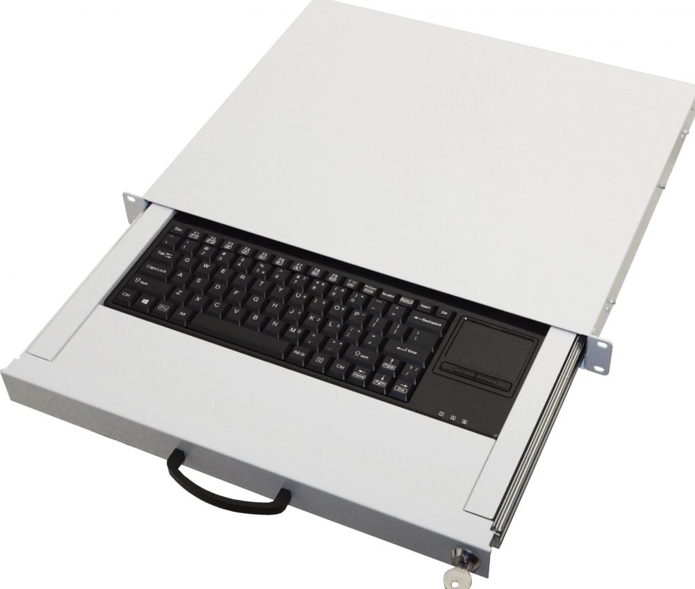 Equip keyboardschublade D-ASCII + Touchpad hellgrijs