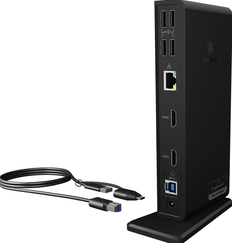 RAIDSONIC Multi-DockingStation IcyBox für Notebooks und PCs