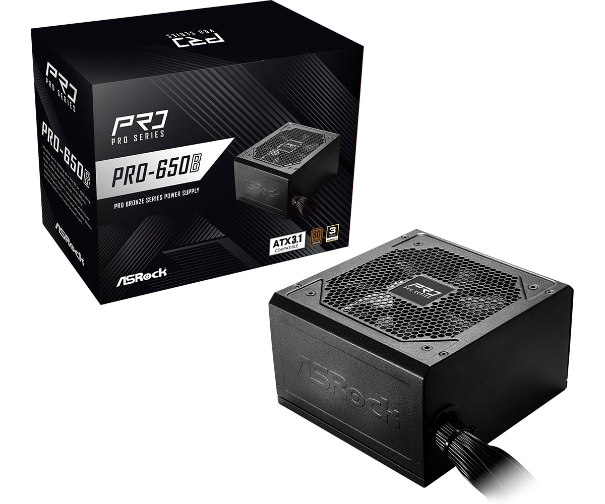 Asrock PRO-650B - Voeding