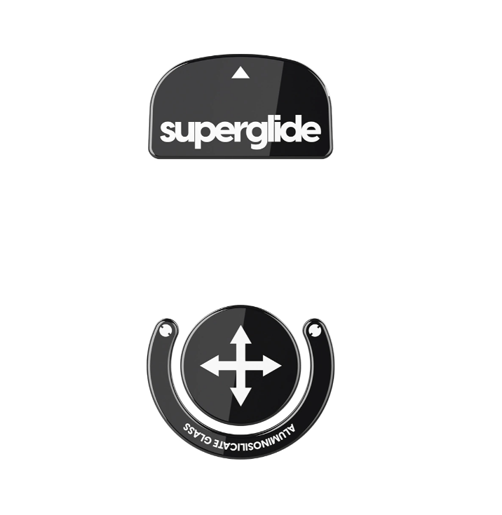 SUPERGLIDE Superglide Glass Skates for Logitech G Pro X Superlight Black - Muisvoeten