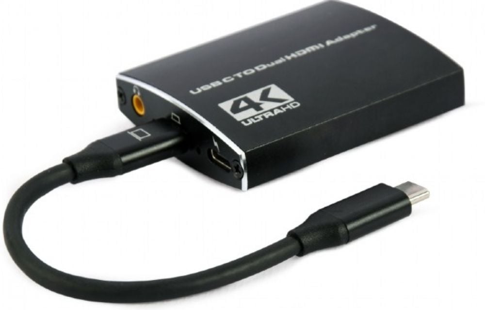 gembird USB-C auf HDMI Adapter, zwart 4k@60 Hz