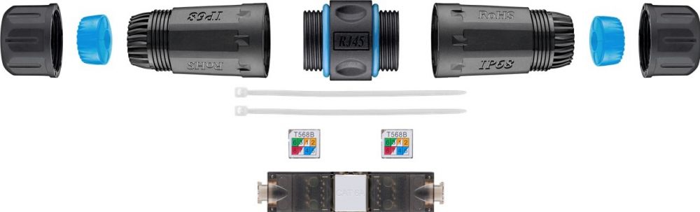 goobay Netzwerkkabel-Verb. CAT6A ungesch