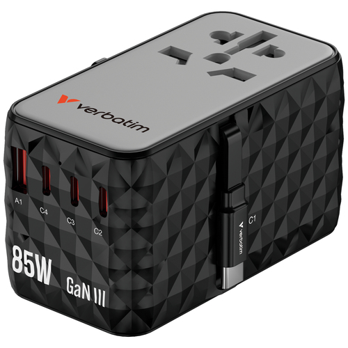 Verbatim Charge 'n' Travel - GaN III universele reisadapter