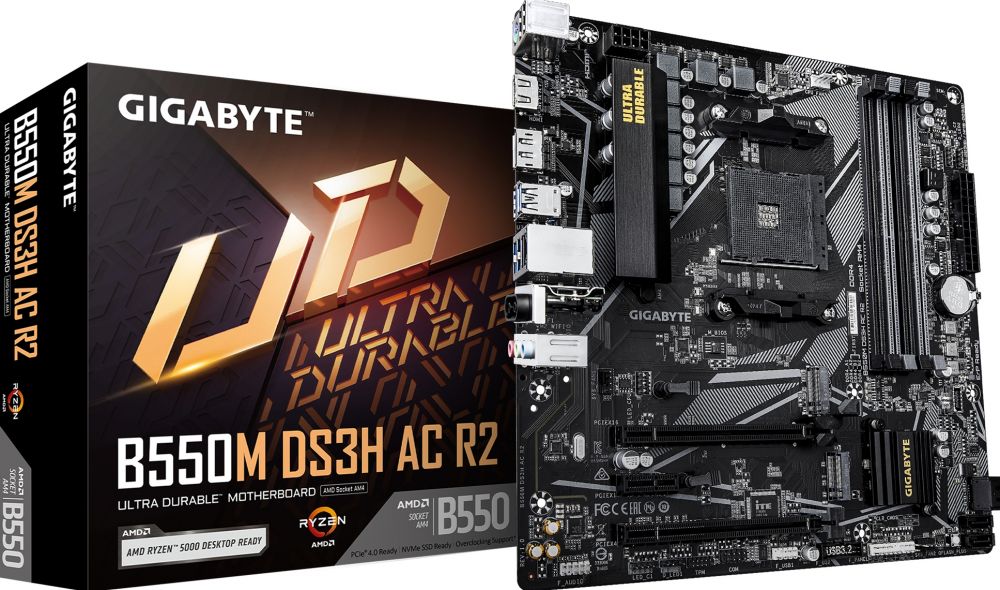 GIGABYTE B550M DS3H AC R2 - Moederbord