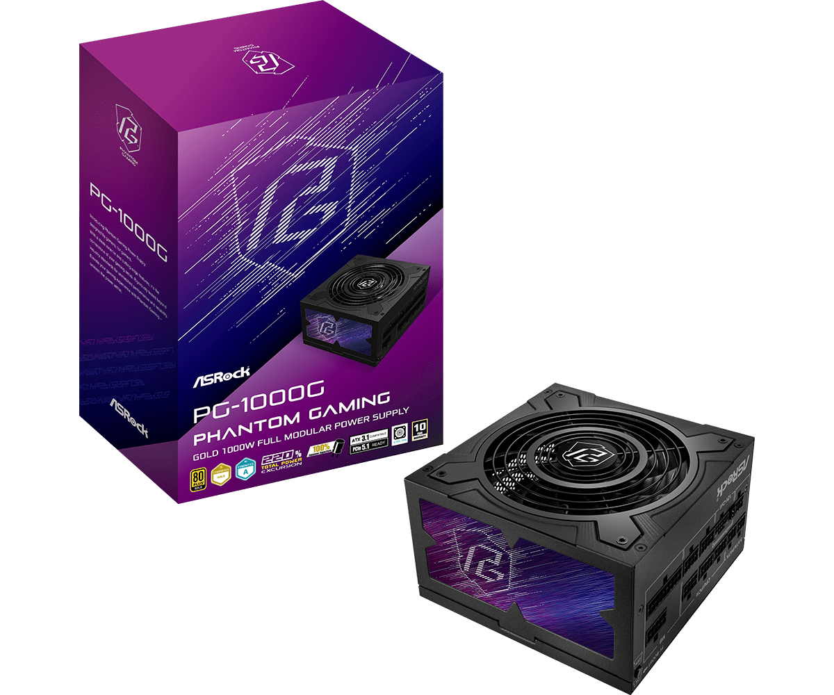 Asrock Phantom Gaming PG-1000G - Voeding
