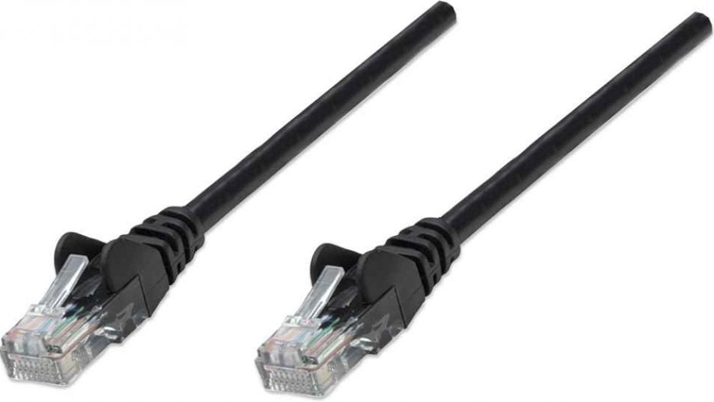 Intellinet Patchkabel RJ45 U/UTP Cat5e 3.0m Hebelschutz zwart