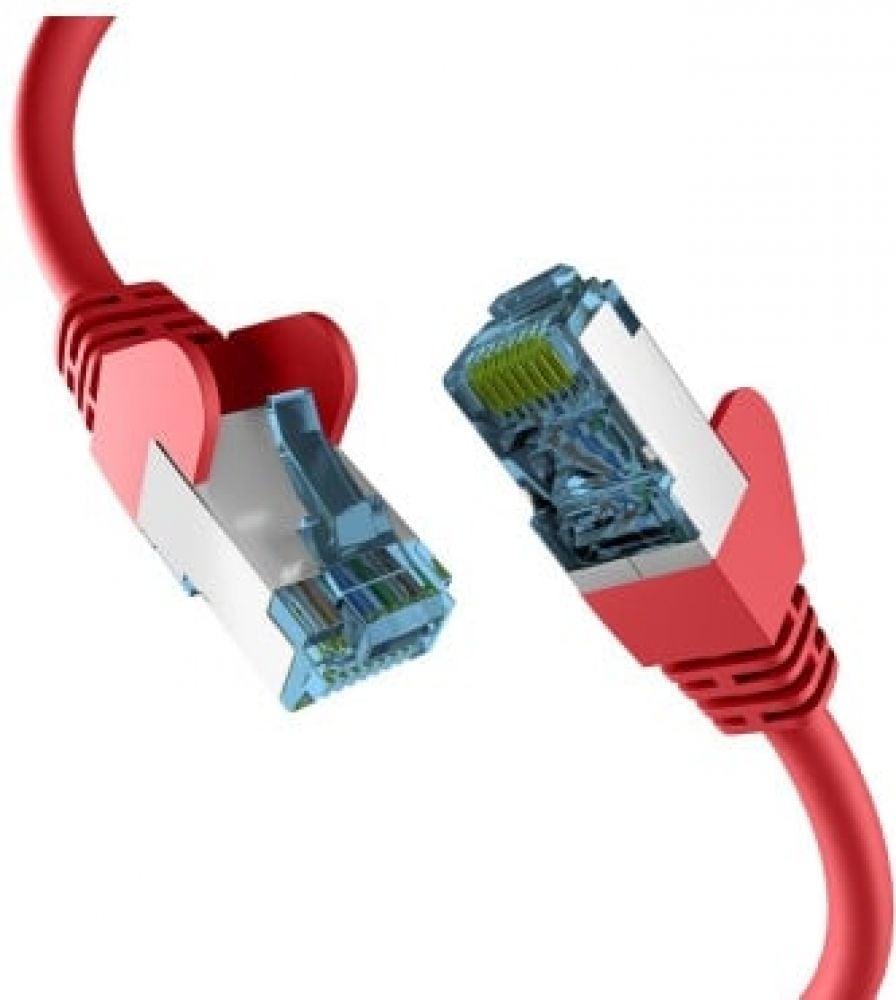 EFB RJ45 PATCHKABEL met CAT7 ROHKABEL ROT 0,15m