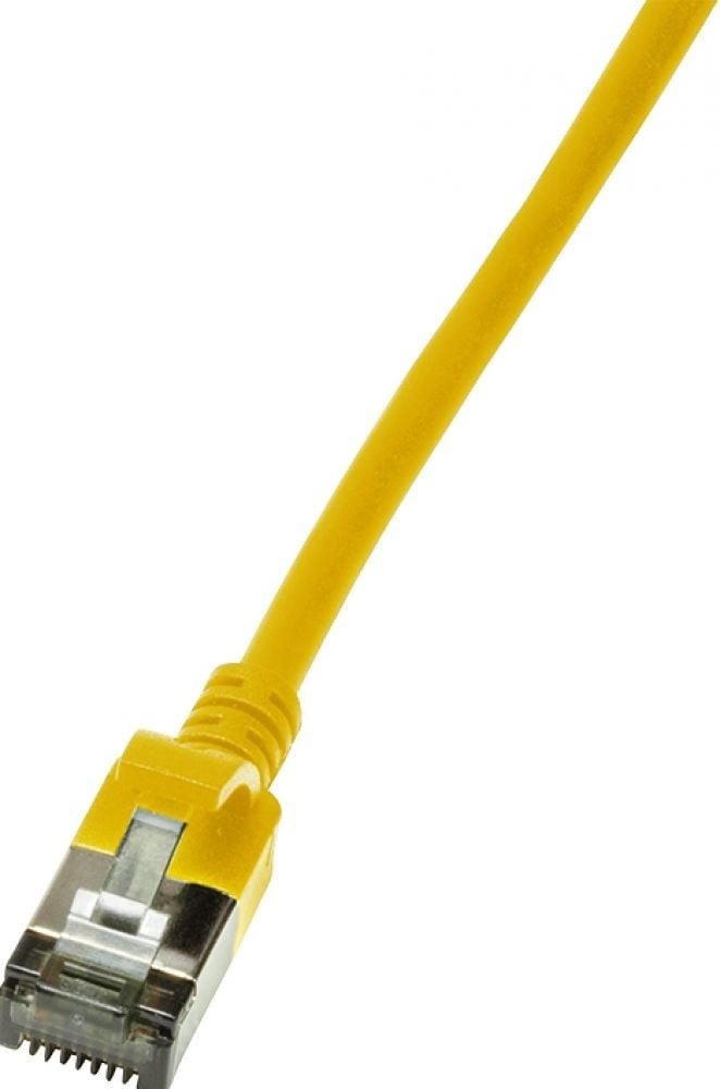 LogiLink Patchkabel CAT6A STP TPE Slimeline geel 1,0m