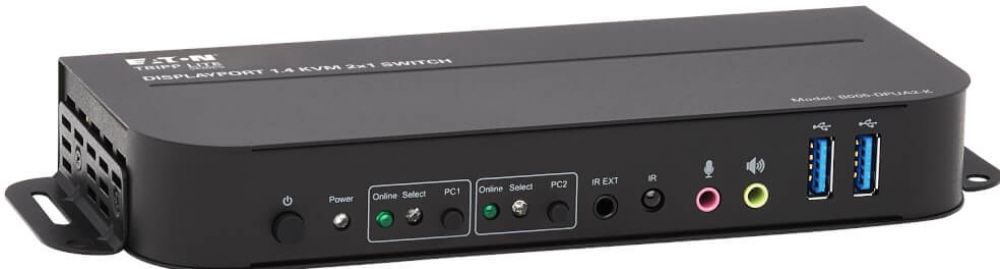 Eaton Tripp Lite series DisplayPort USB KVM Switch 2-Port 4K 60Hz HDR DP 1.4 USB Cables - KVM  audio  USB switch
