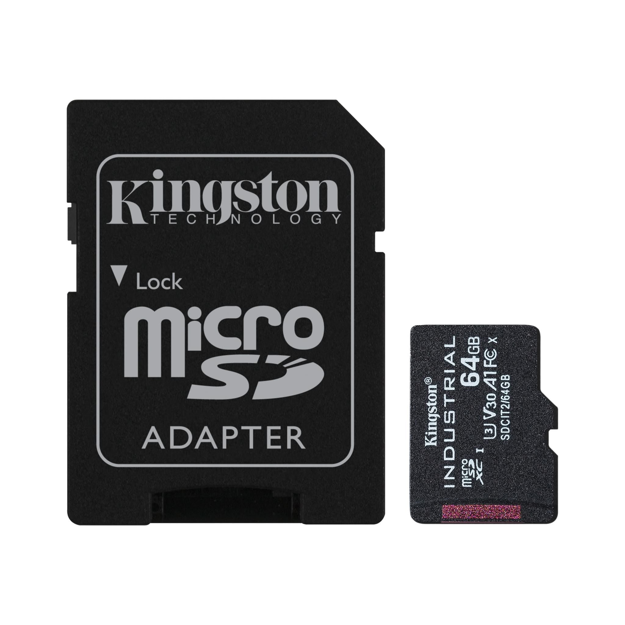 Kingston Industrial microSD 64GB Incl. SD-Adapter - Flashgeheugenkaart