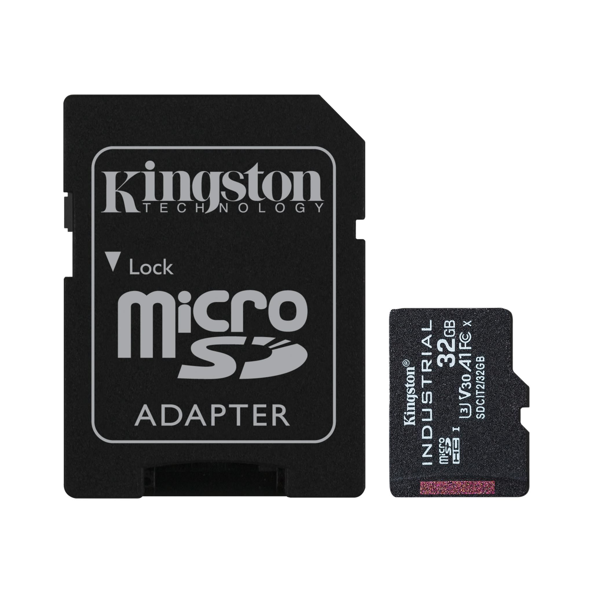 Kingston Industrial microSD 32GB Incl. SD-Adapter - Flashgeheugenkaart