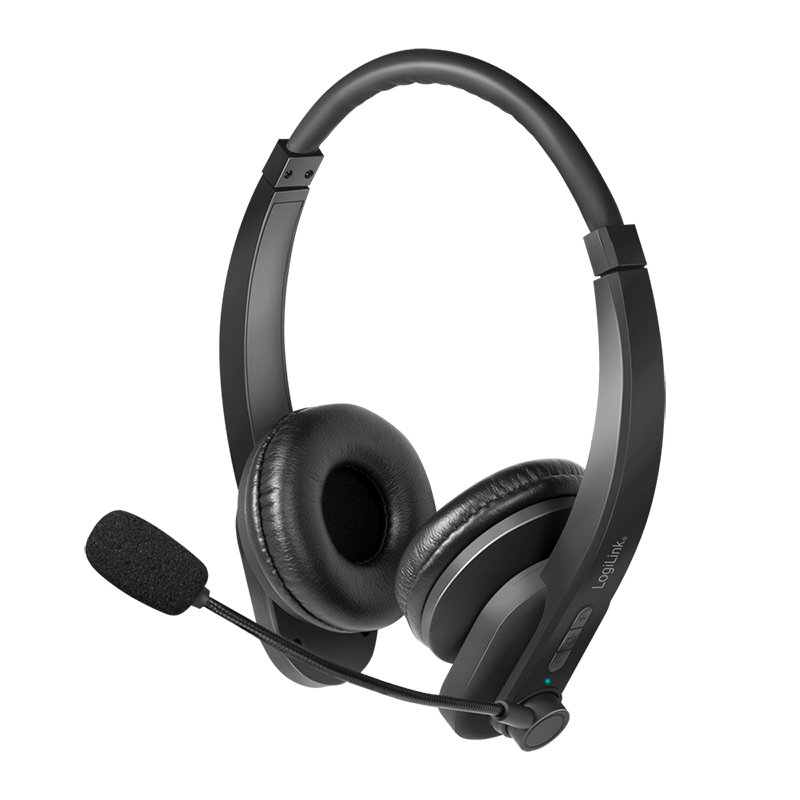 Headset Logilink BT0060 Bluetooth On-Ear WL with flexible microphone