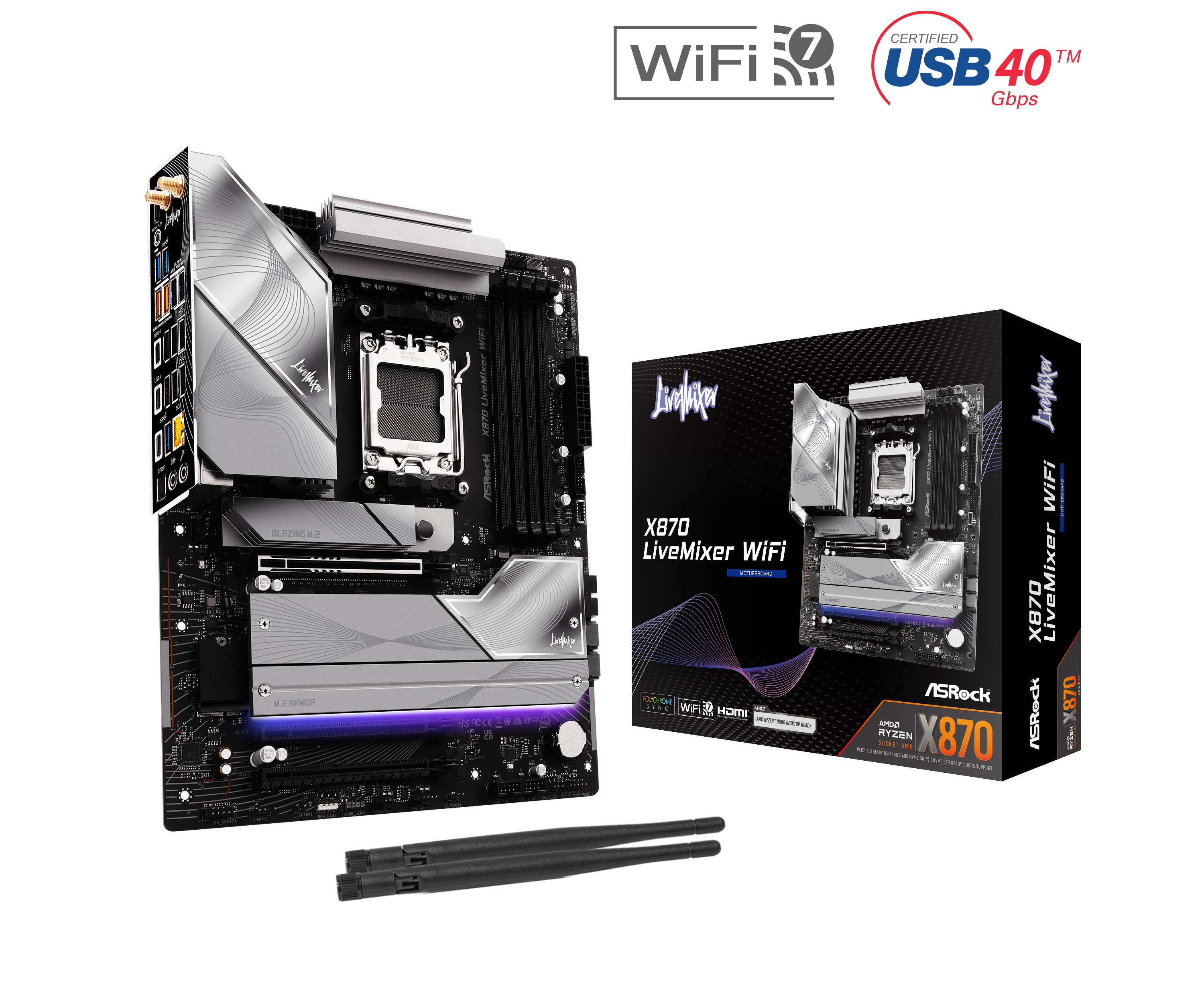 ASRock X870 LiveMixer WiFi - Moederbord