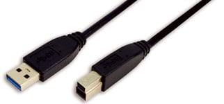 Logilink USB Kabel A -> B St/St 2.00m zwart
