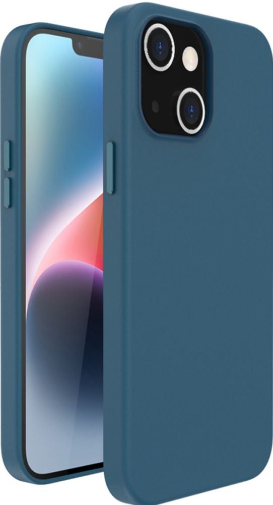 Accezz Leather Backcover met MagSafe iPhone 14 Plus - Donkerblauw