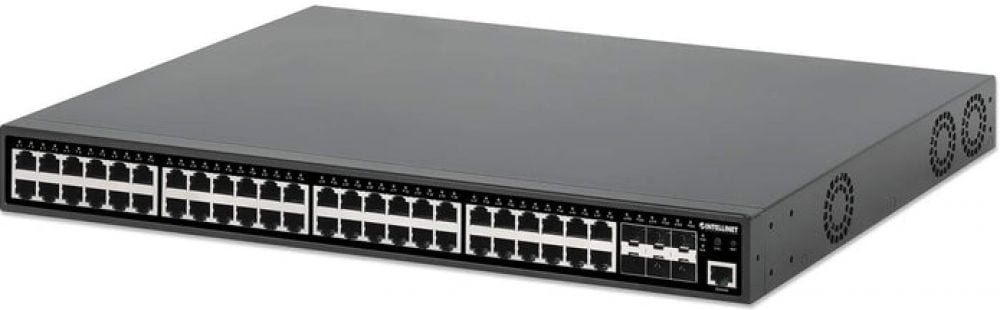 INTELLINET 54-P PoE+ Managed Switch 6x10GbE 450W
