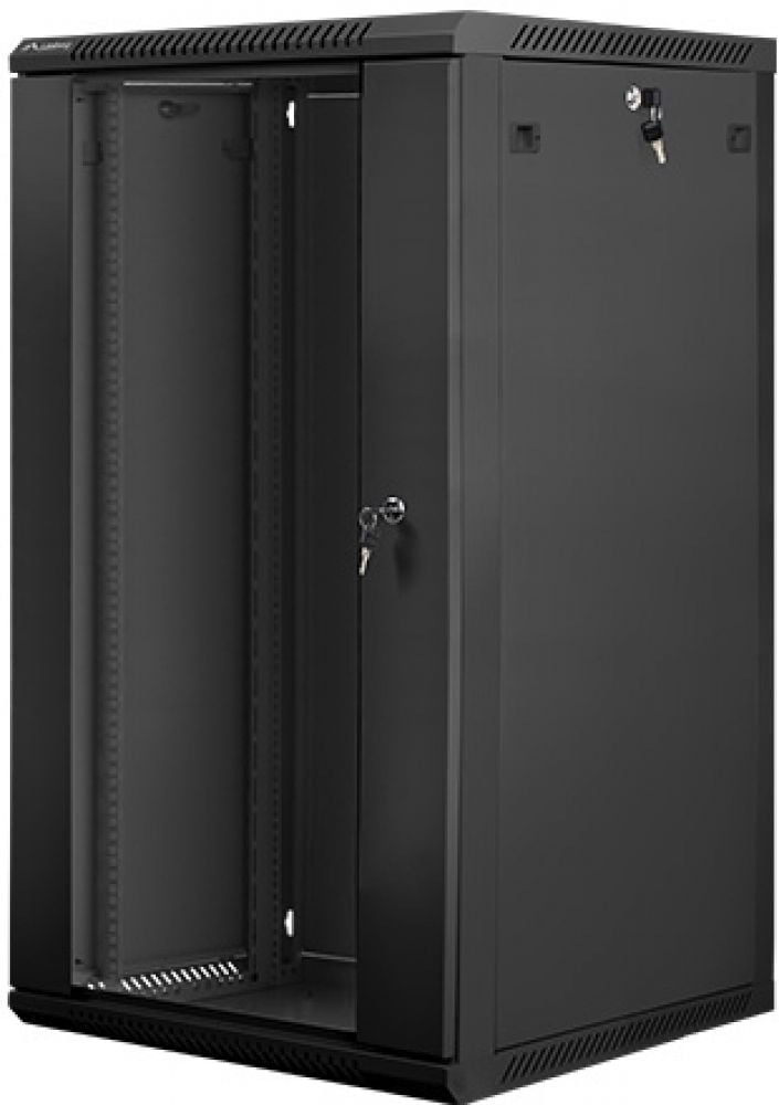 Lanberg Rack Wandbehuizing 19" 22U/600X600 (Flat-Pack) met Gla