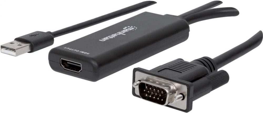 Manhattan HDMI Converter VGA USB wit