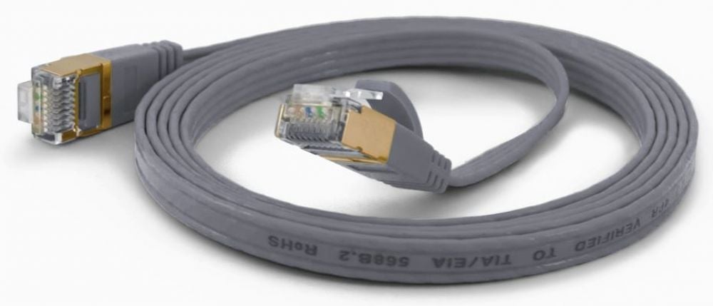 Wantec Patchkabel FTP CAT6 q=1,6x6,5mm 0,25m grijs