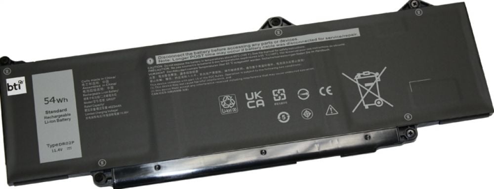 BTI - Batterij voor laptopcomputer (gelijk aan: Dell 2X1V9, Dell 803W6, Dell DR02P)
