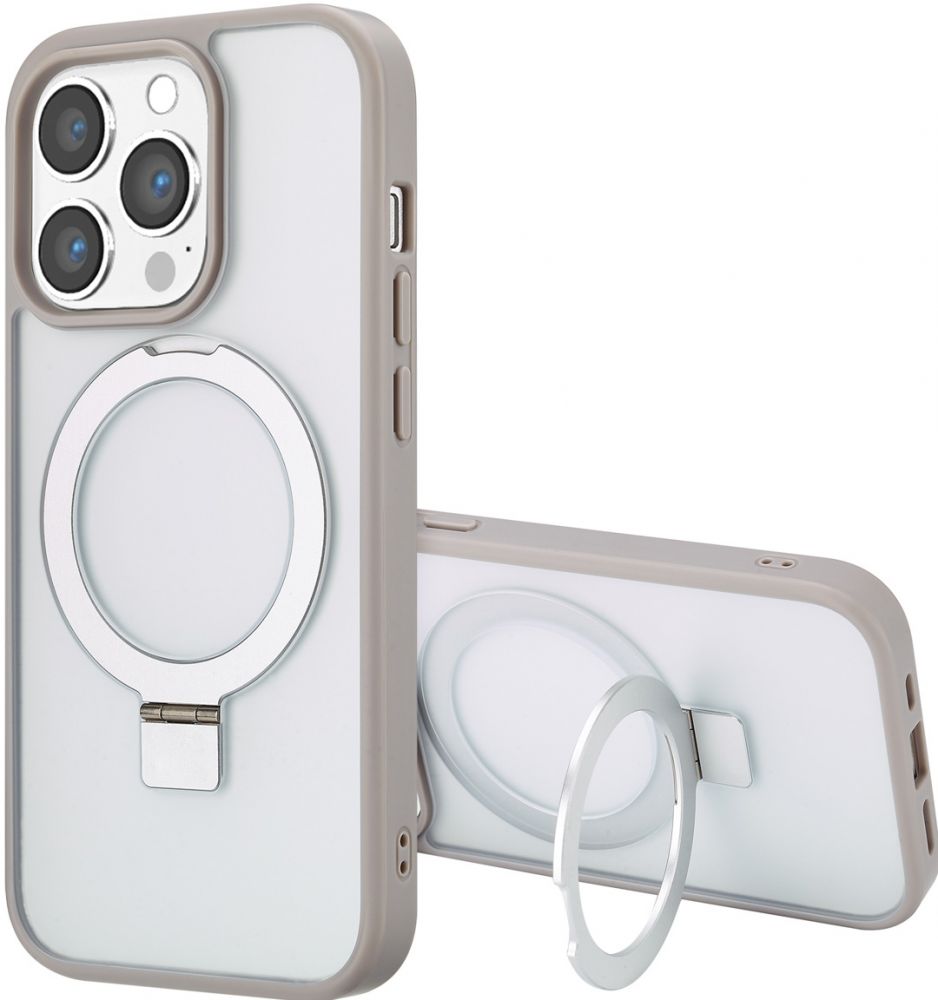 Accezz Ring Stand Backcover met MagSafe iPhone 14 Pro - Grey