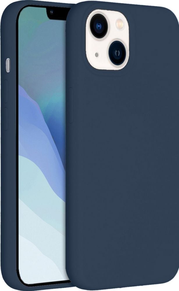 Accezz Liquid Silicone Backcover iPhone 14 - Donkerblauw