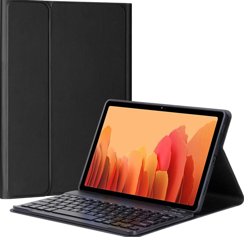 Accezz QWERTY Bluetooth Keyboard Bookcase Samsung Galaxy Tab A7