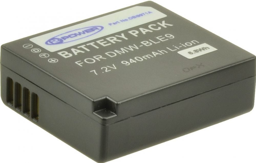 2-Power DBI9971A Digital Camera Battery 7.2V 800mAh