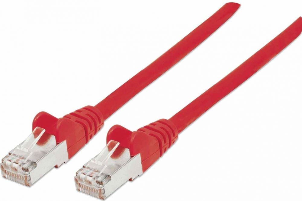 Intellinet Patchkabel Cat6a-stekker/Cat7-Rohkabel 1,5m rot