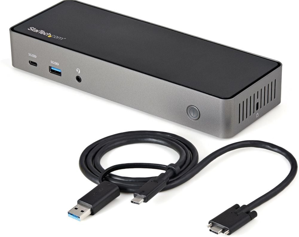 StarTech.com USB-C & USB-A Dock - Hybride Universeel Triple Monitor Laptop Docking Station DisplayPort & HDMI 4K 60Hz