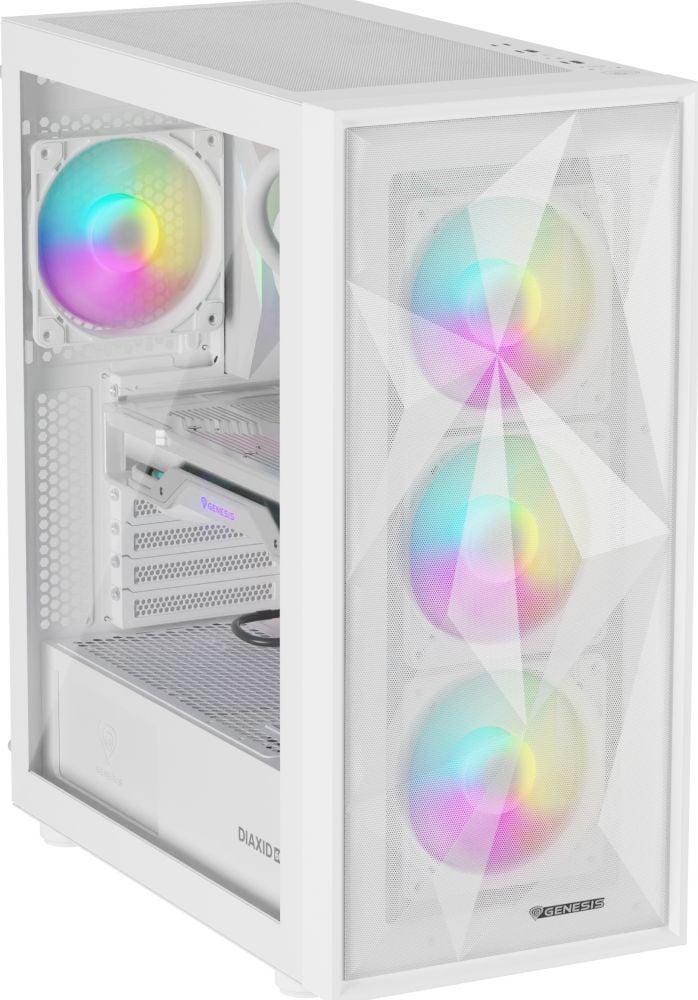 Genesis Diaxid 605 ARGB Wit - Midtowermodel