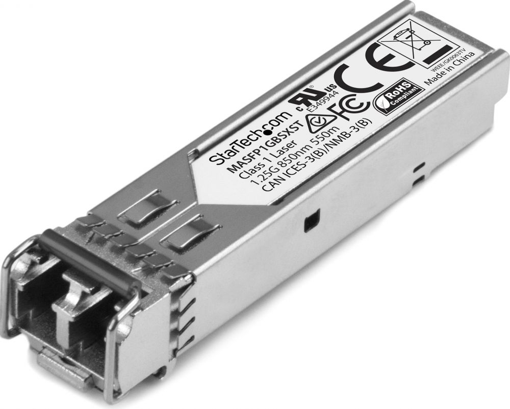StarTech.com Cisco Meraki MA-SFP-1GB-SX Compatible SFP Module, 1000BASE-SX, 1GbE MMF Optic Transceiver, LC Connector, 550m, 850nm, DDM, Cisco Meraki
