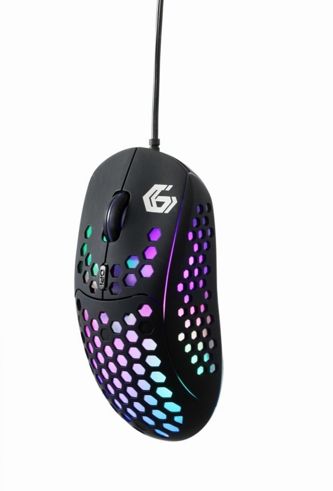 GEMBIRD Gaming-muis 6-toetsen LED-Beleuchtung zwart